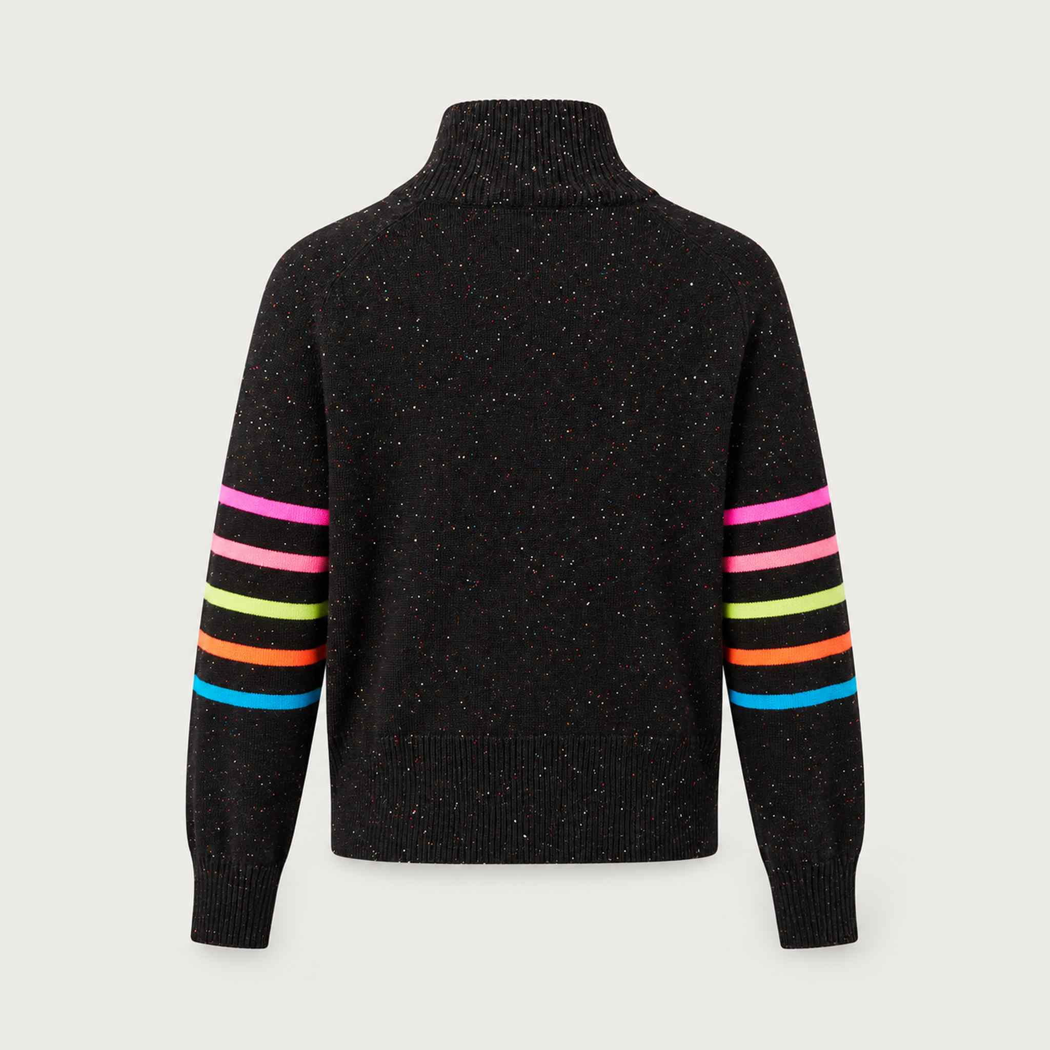 Krimson Klover Apres Sweater in Black / Pink Glo in Black Pink Glo, back