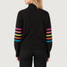 Krimson Klover Apres Sweater in Black / Pink Glo in Black Pink Glo, model back