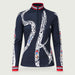 Ariel Ski Quarter Zip in Navy Red — 01 front