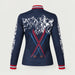 Ariel Ski Quarter Zip in Navy Red — 02 back