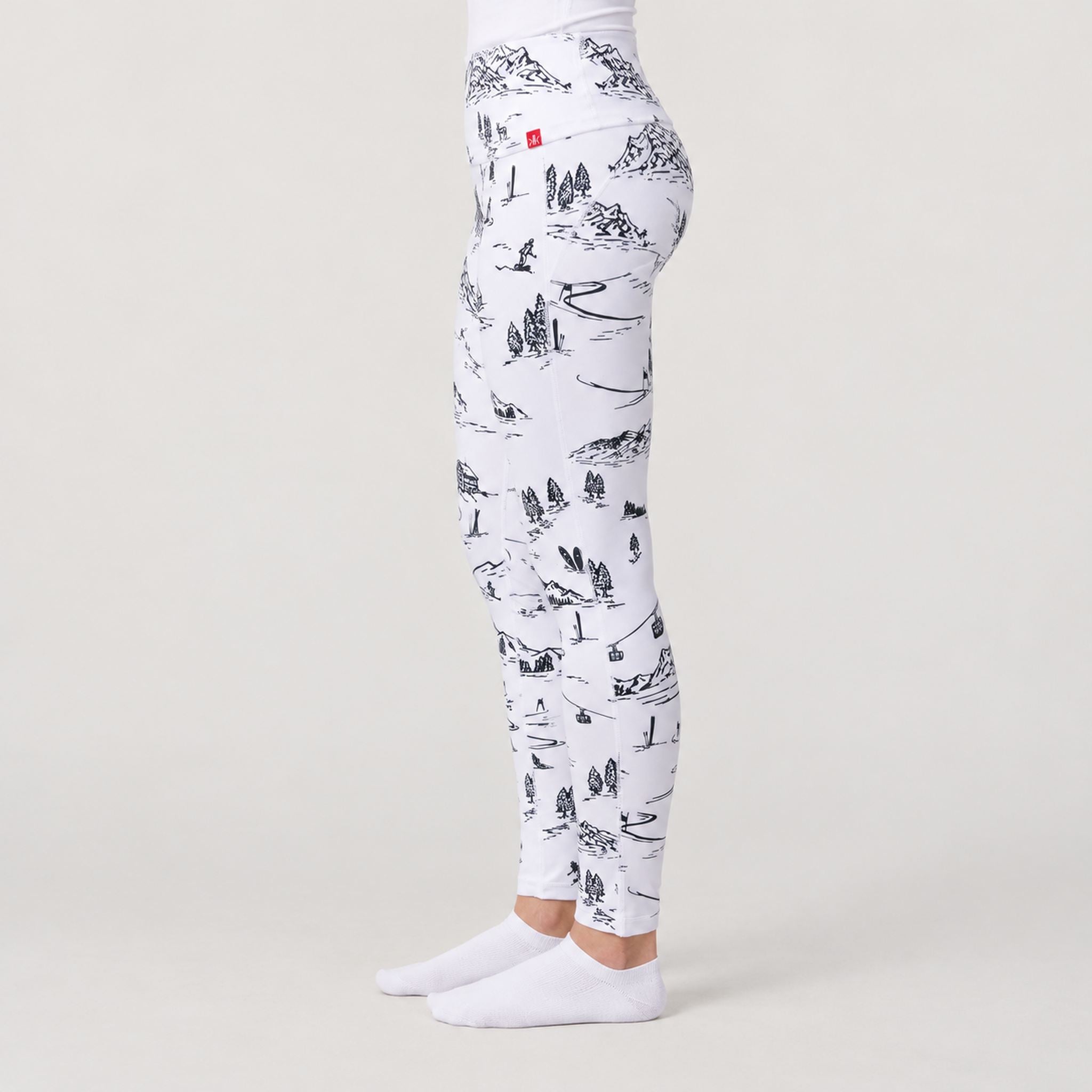 Drifter Leggings in White — 05 model side