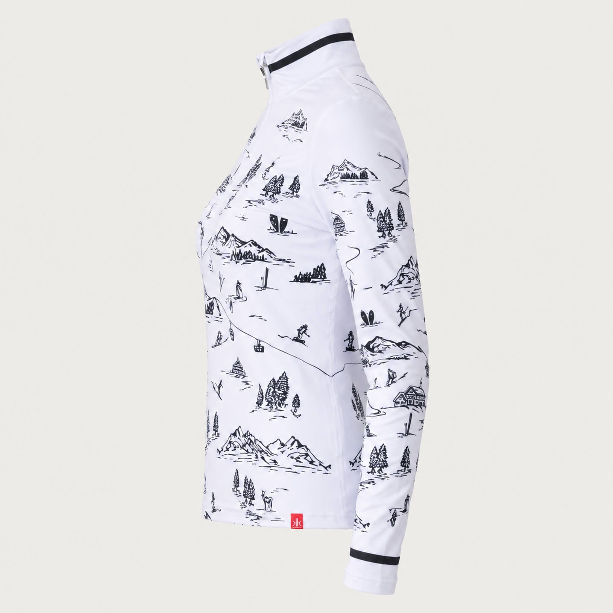Drifter Quarter Zip in White — 06 side