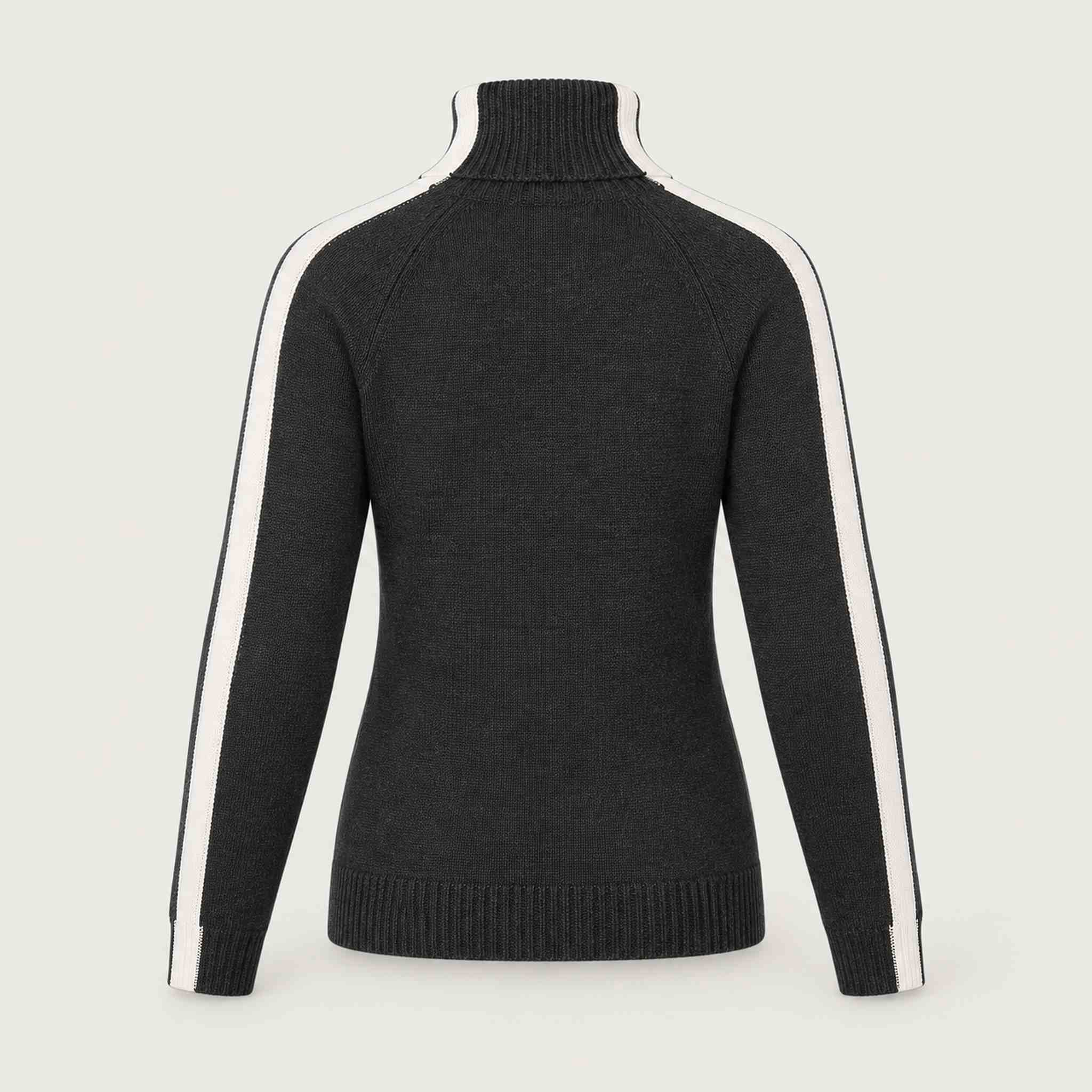 Krimson Klover Geneva Sweater in Black in Heather Black, back