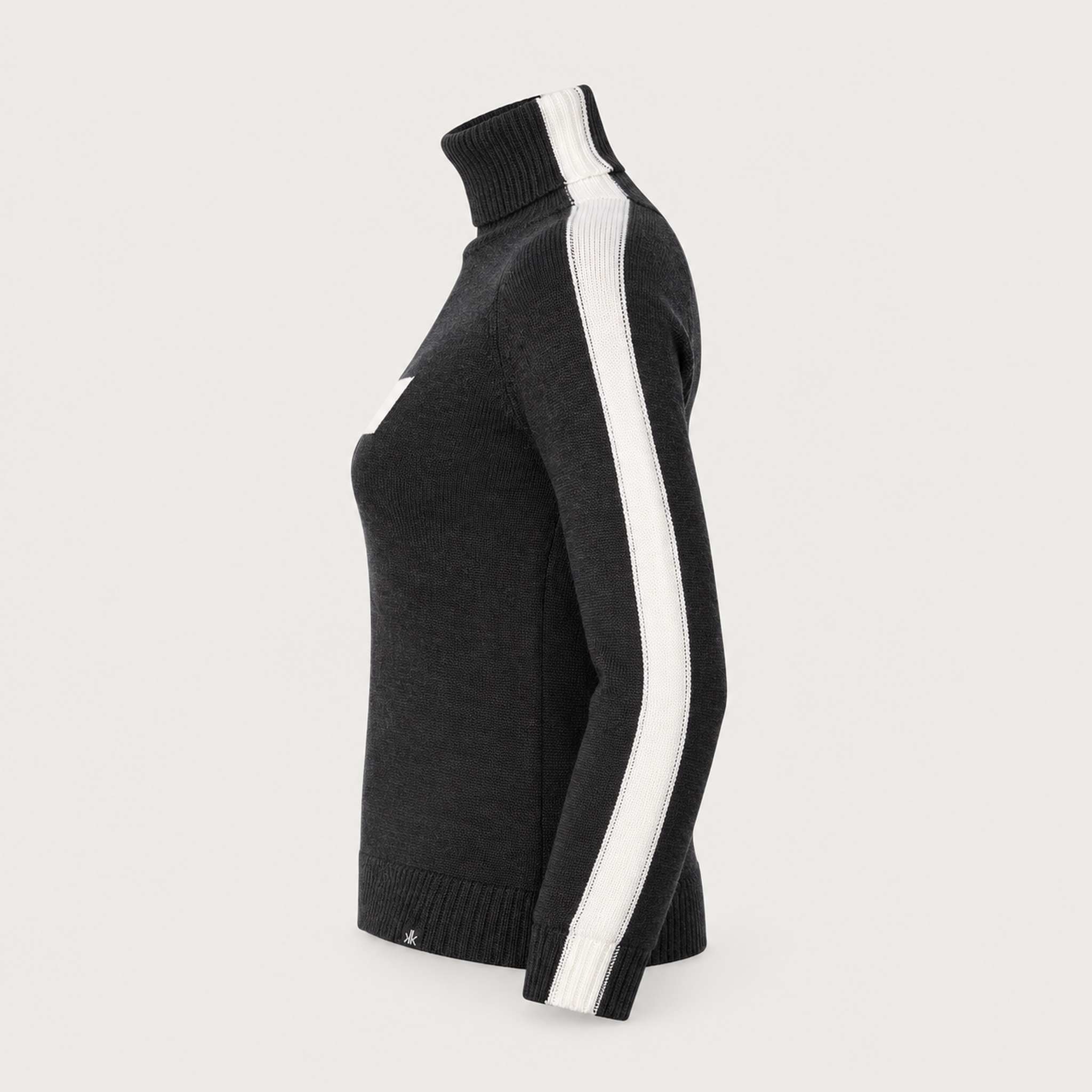 Krimson Klover Geneva Sweater in Black in Heather Black, side
