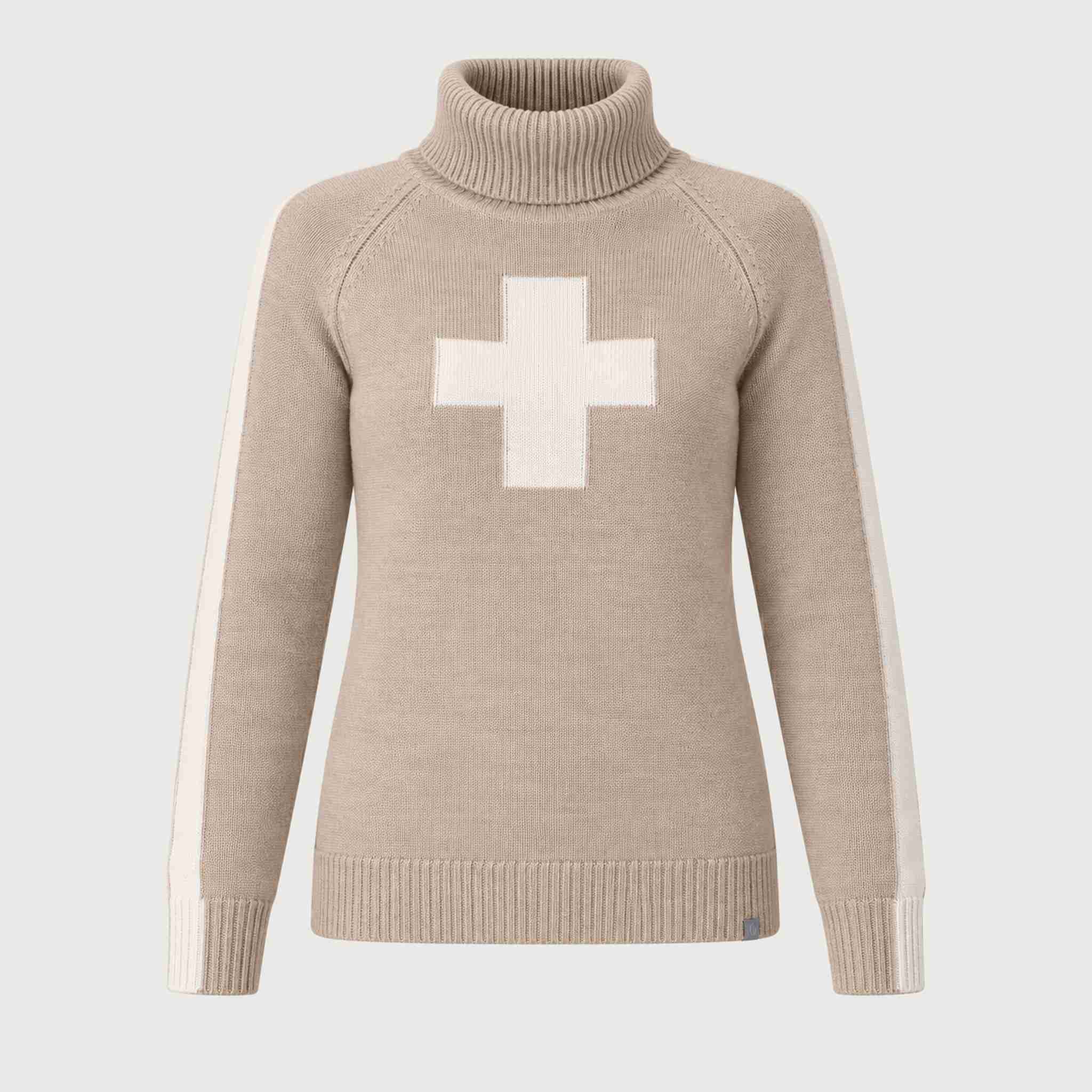 Krimson Klover Geneva Sweater in Heather Oat in Heather Oat, front