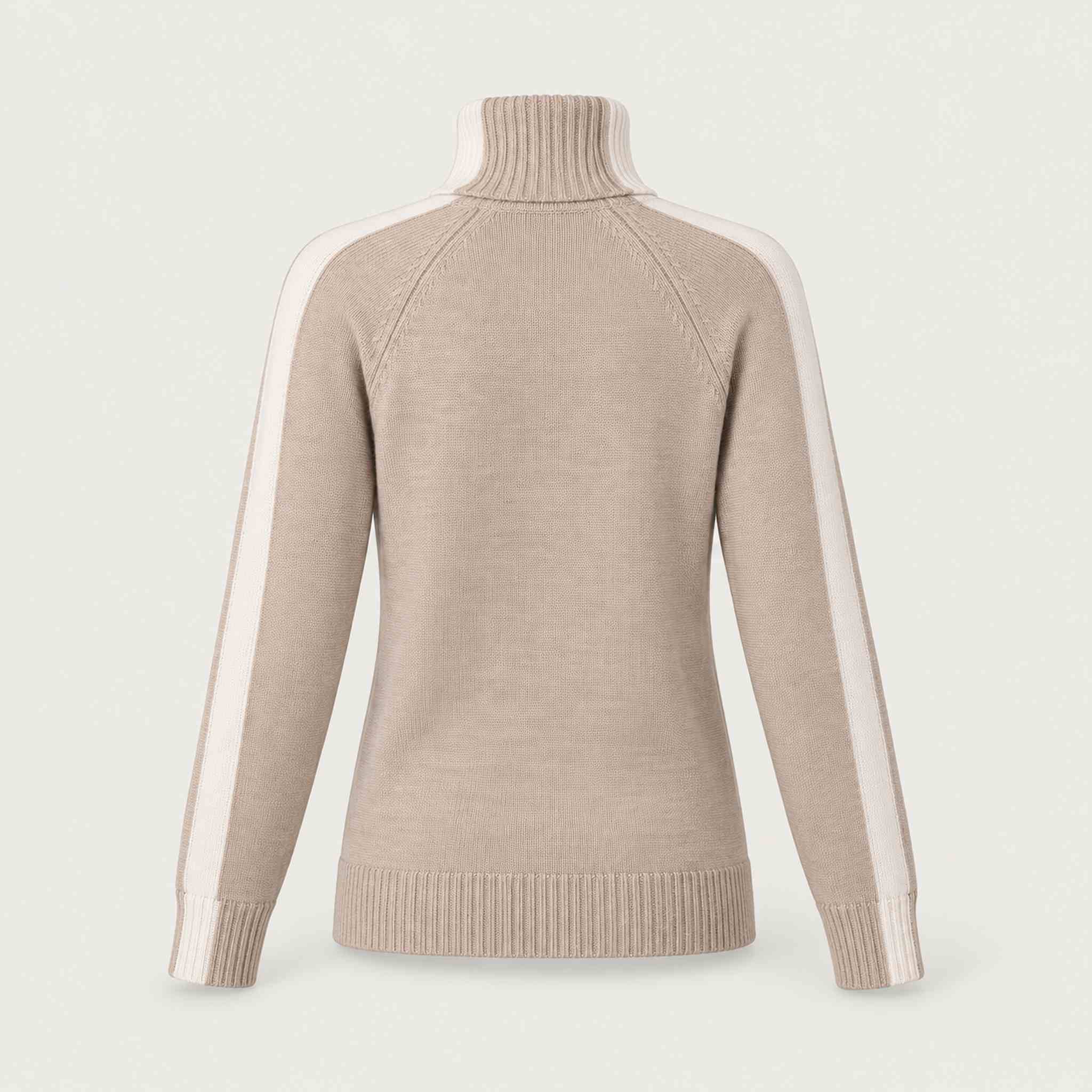 Krimson Klover Geneva Sweater in Heather Oat in Heather Oat, back
