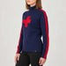 Krimson Klover Geneva Sweater in Navy in Navy, model side