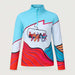 Girl’s Trip Quarter Zip in Teal Blue — 01 front