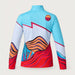 Girl’s Trip Quarter Zip in Teal Blue — 02 back