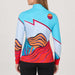 Girl’s Trip Quarter Zip in Teal Blue — 04 model back