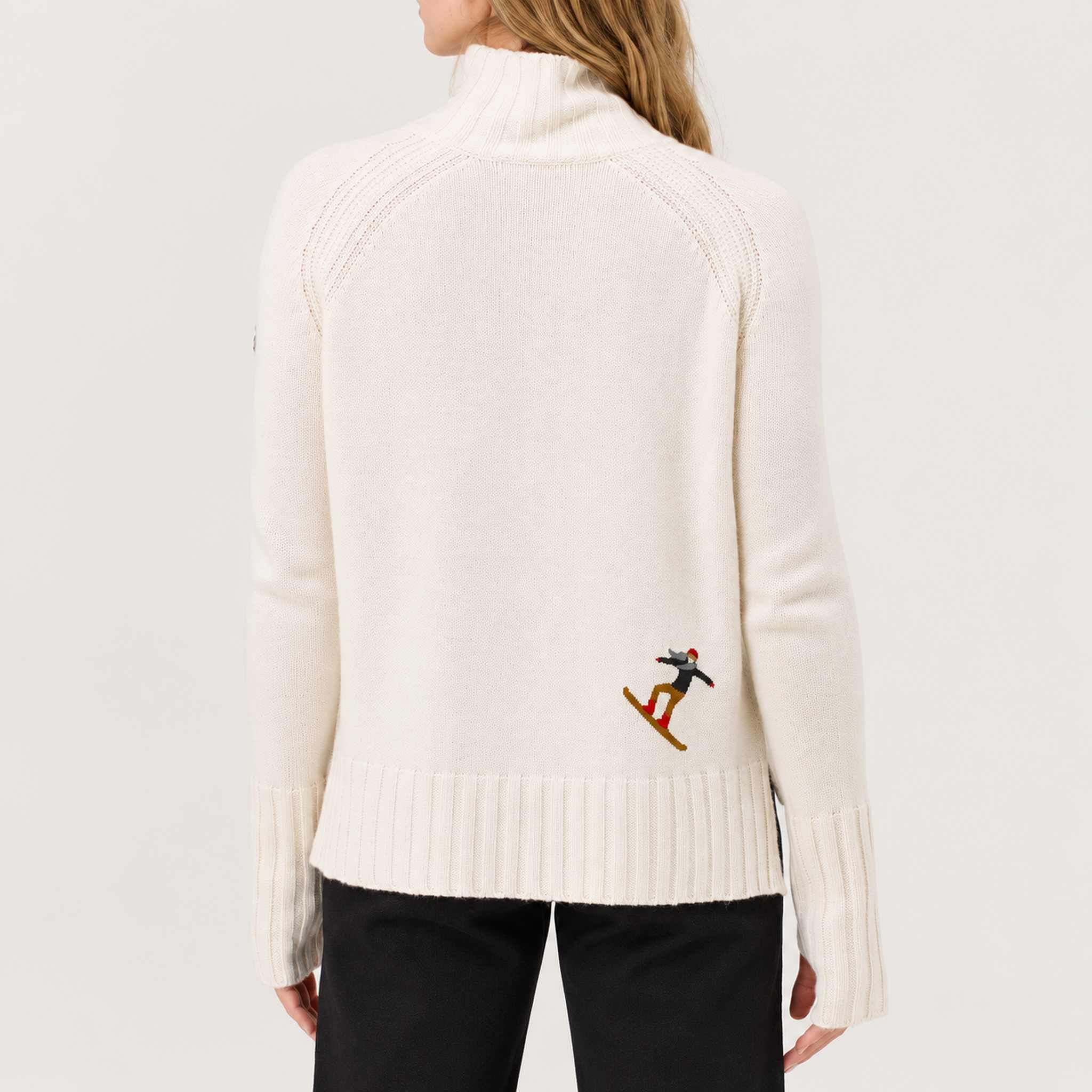 Krimson Klover Janica Sweater in Snow, model back