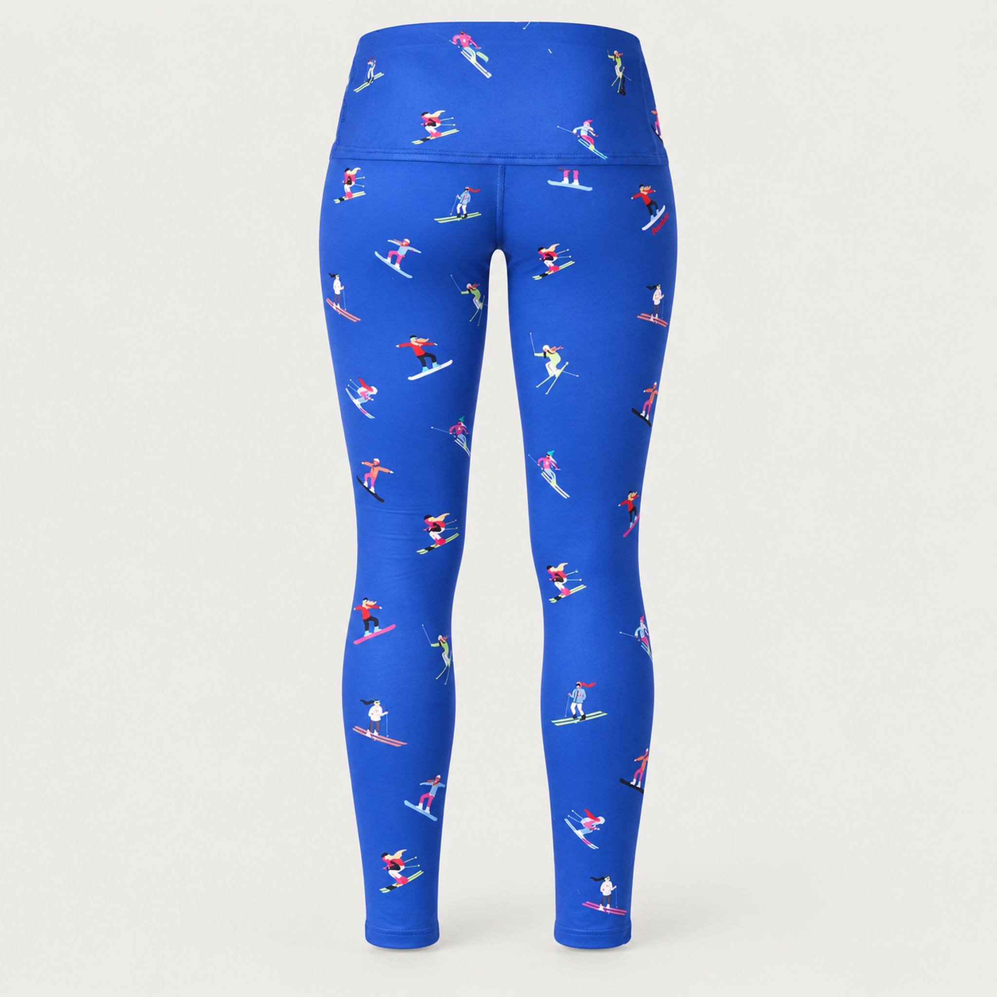 Multi Skiers Leggings in Cobalt Blue in Cobalt Blue — 02 back
