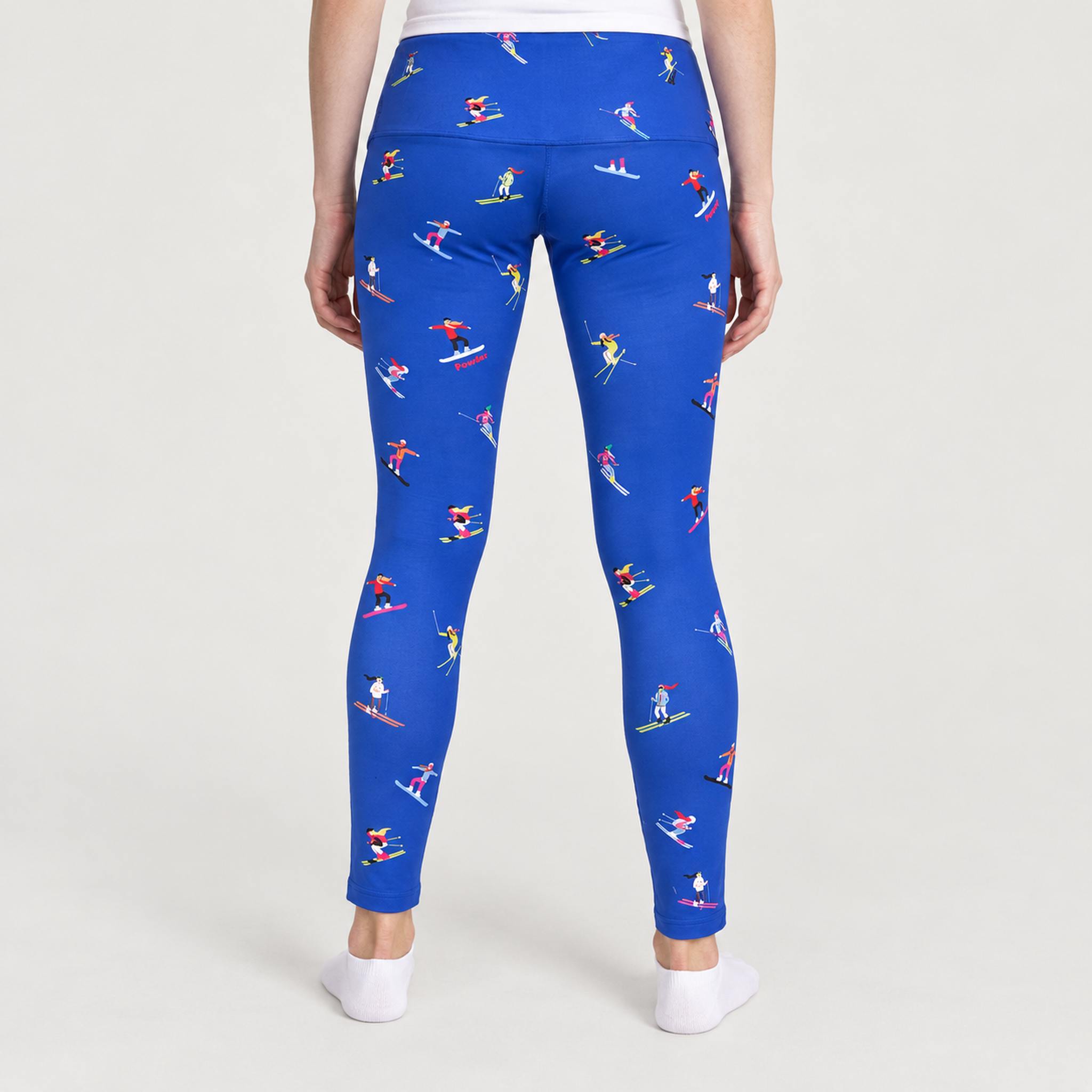 Multi Skiers Leggings in Cobalt Blue in Cobalt Blue — 04 model back