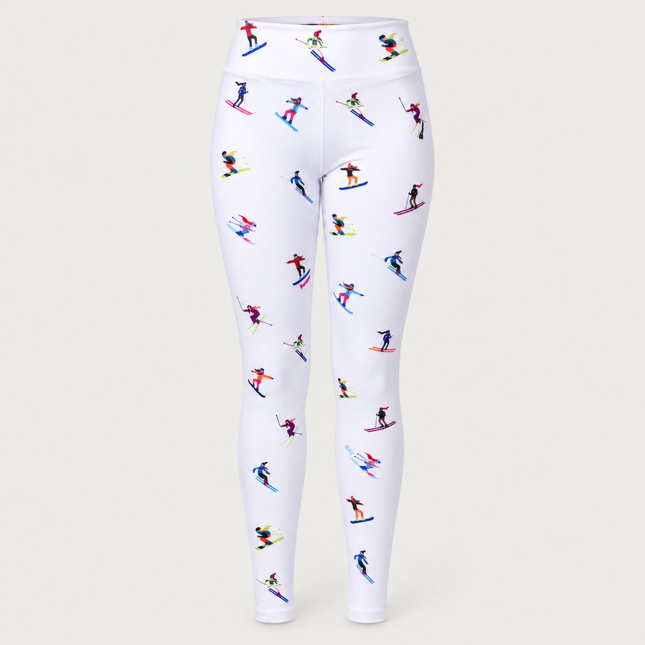 Multi Skiers Leggings in White in White — 01 front