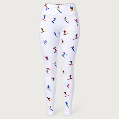 Multi Skiers Leggings in White in White — 01 front
