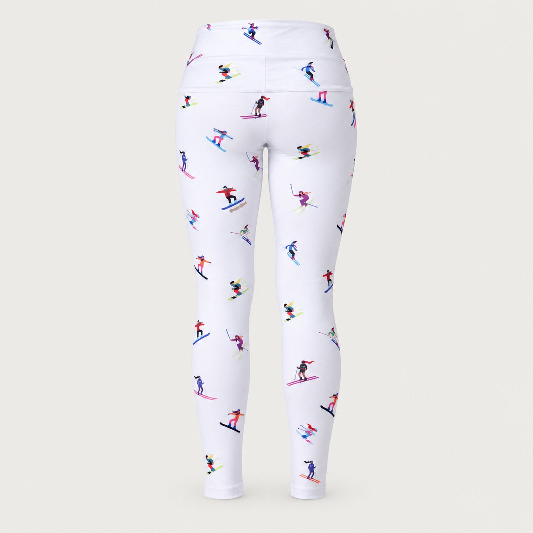 Multi Skiers Leggings in White in White — 02 back