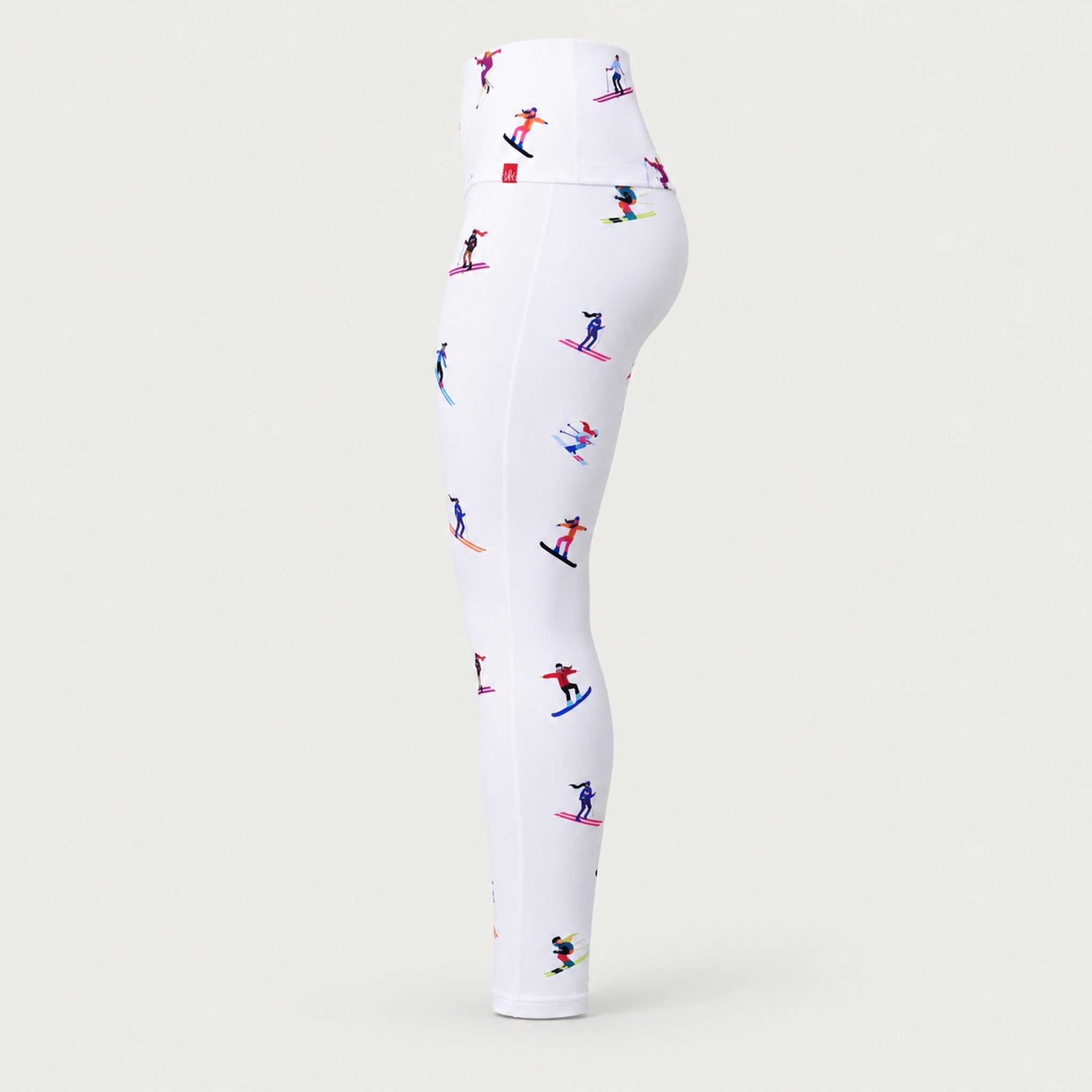 Multi Skiers Leggings in White in White — 06 side