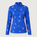 Multi Skiers Quarter Zip in Cobalt Blue in Cobalt Blue — 01 front