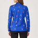 Multi Skiers Quarter Zip in Cobalt Blue in Cobalt Blue — 04 model back