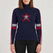 Krimson Klover Olympia Sweater in Navy in Navy, model front