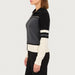 Krimson Klover Robin Sweater in Black, model side