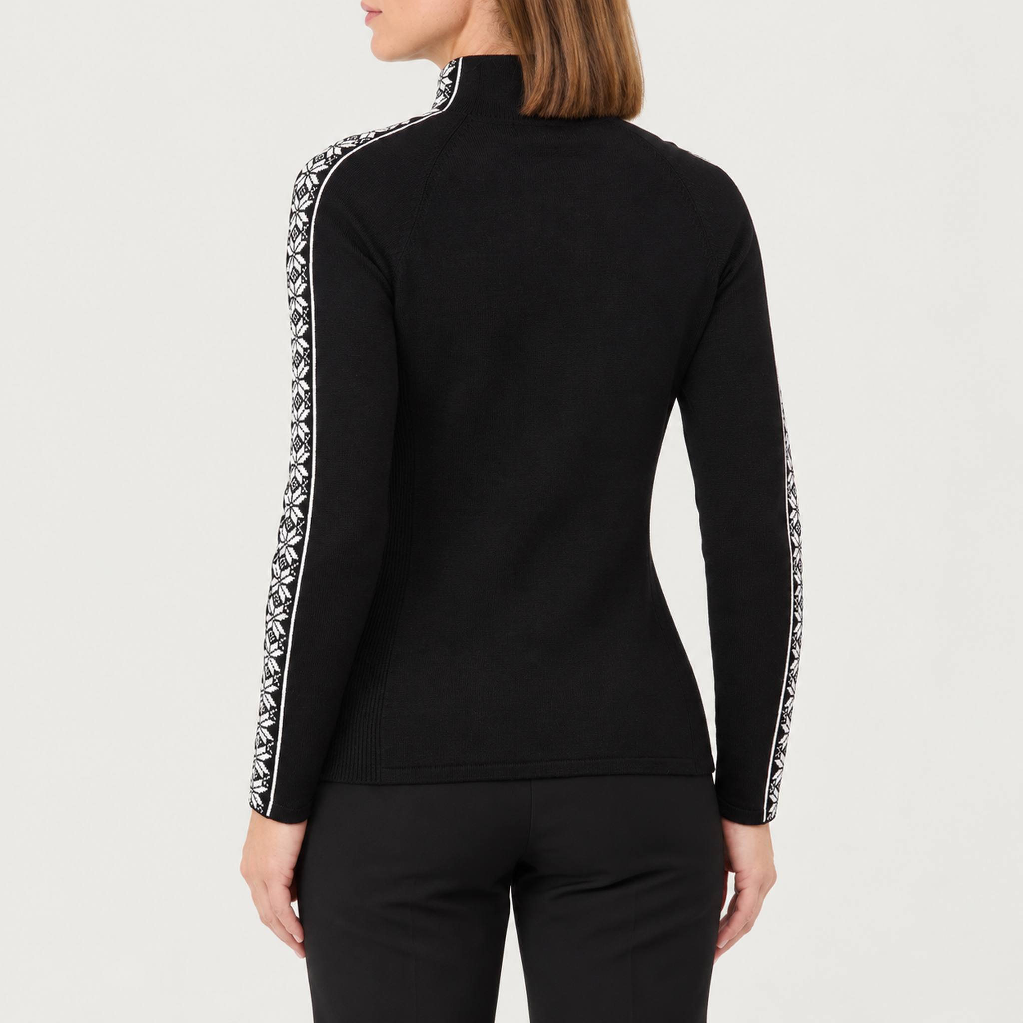 Krimson Klover Slalom Sweater in Black in Black, model back