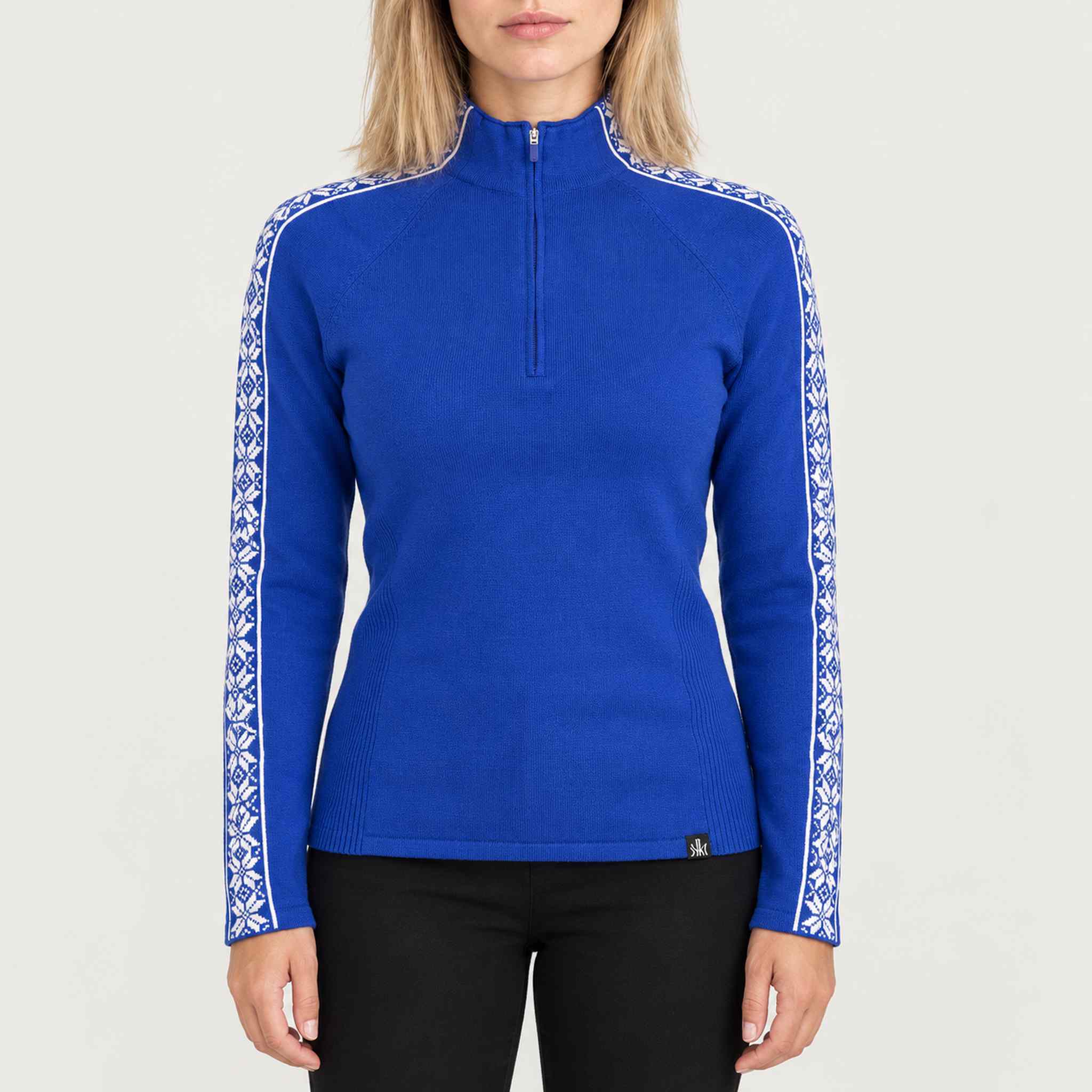 Krimson Klover Slalom Sweater in Cobalt Blue in Cobalt Blue, model front