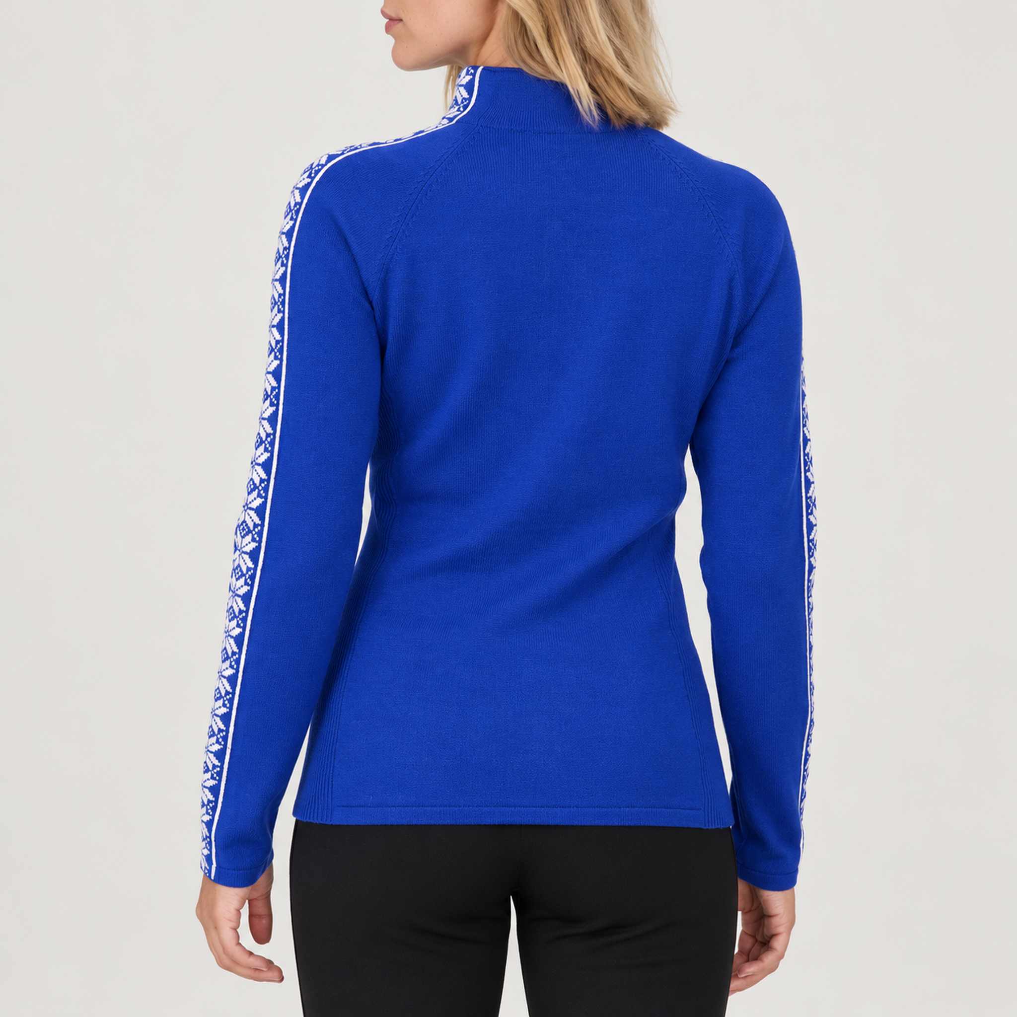 Krimson Klover Slalom Sweater in Cobalt Blue in Cobalt Blue, model back