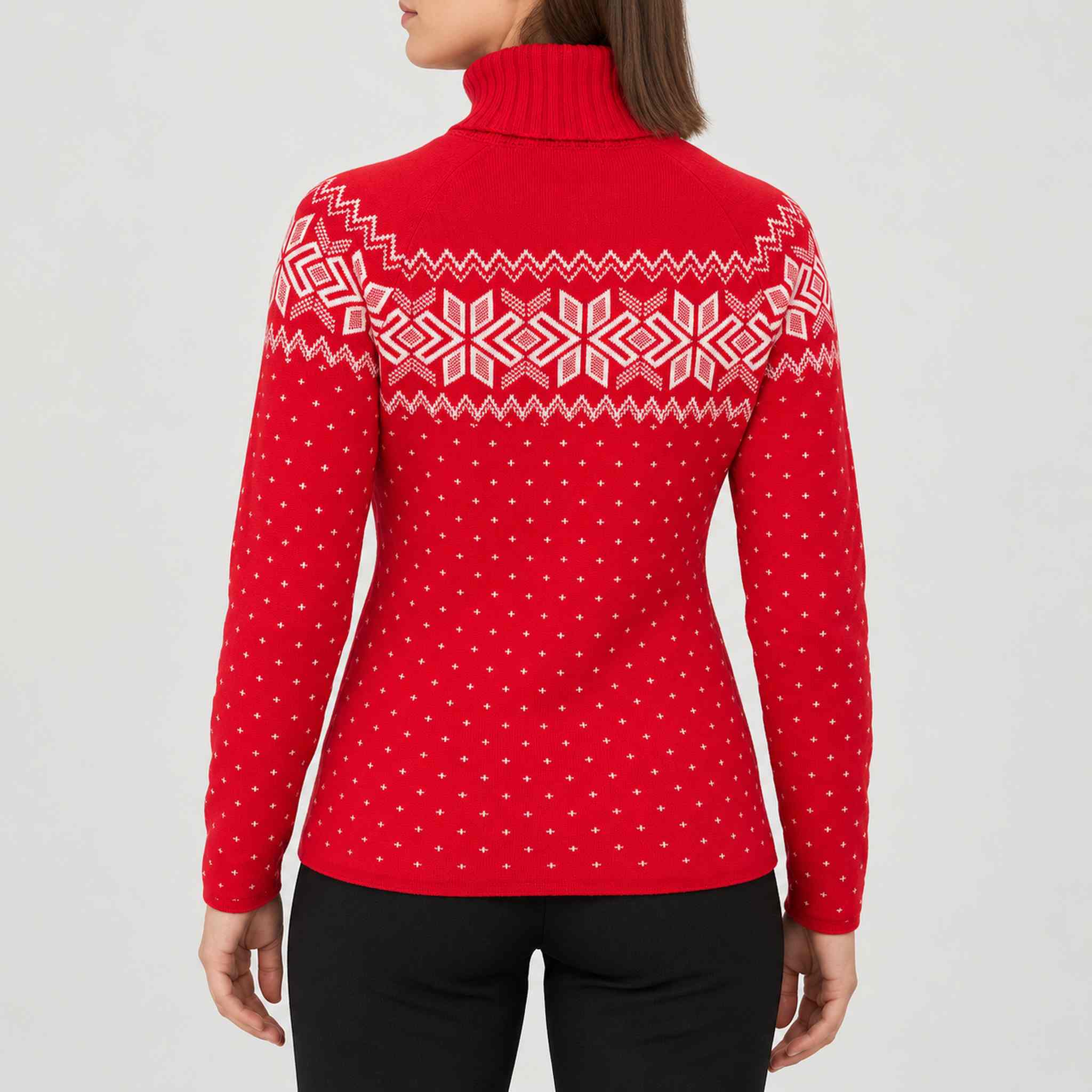 Krimson Klover Sugarbush in Racing Red, model back