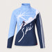 Krimson Klover Sunburst Quarter Zip in Chambray Blue, front