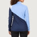 Krimson Klover Sunburst Quarter Zip in Chambray Blue, model back