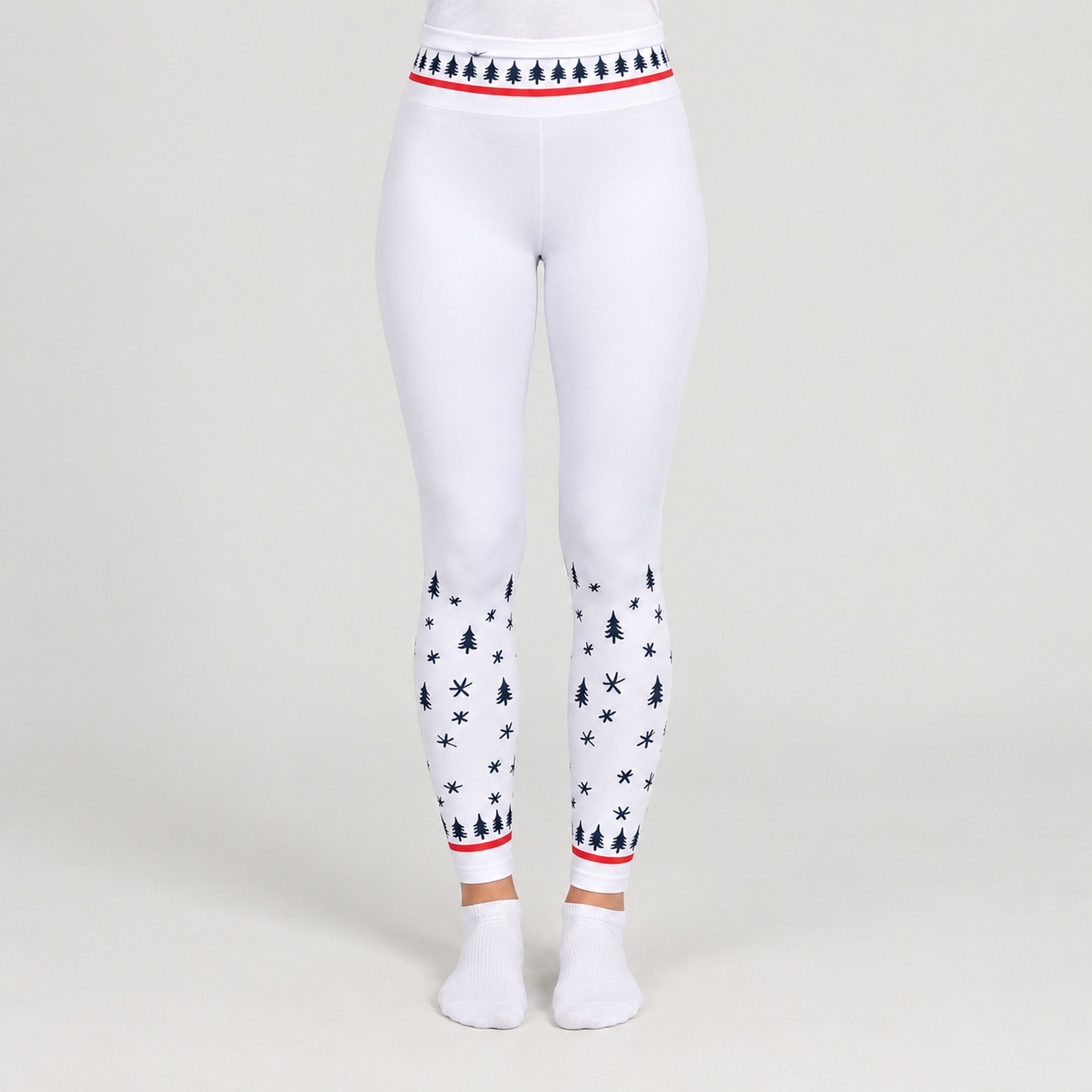 Winter Apres Leggings in White in White — 03 model front