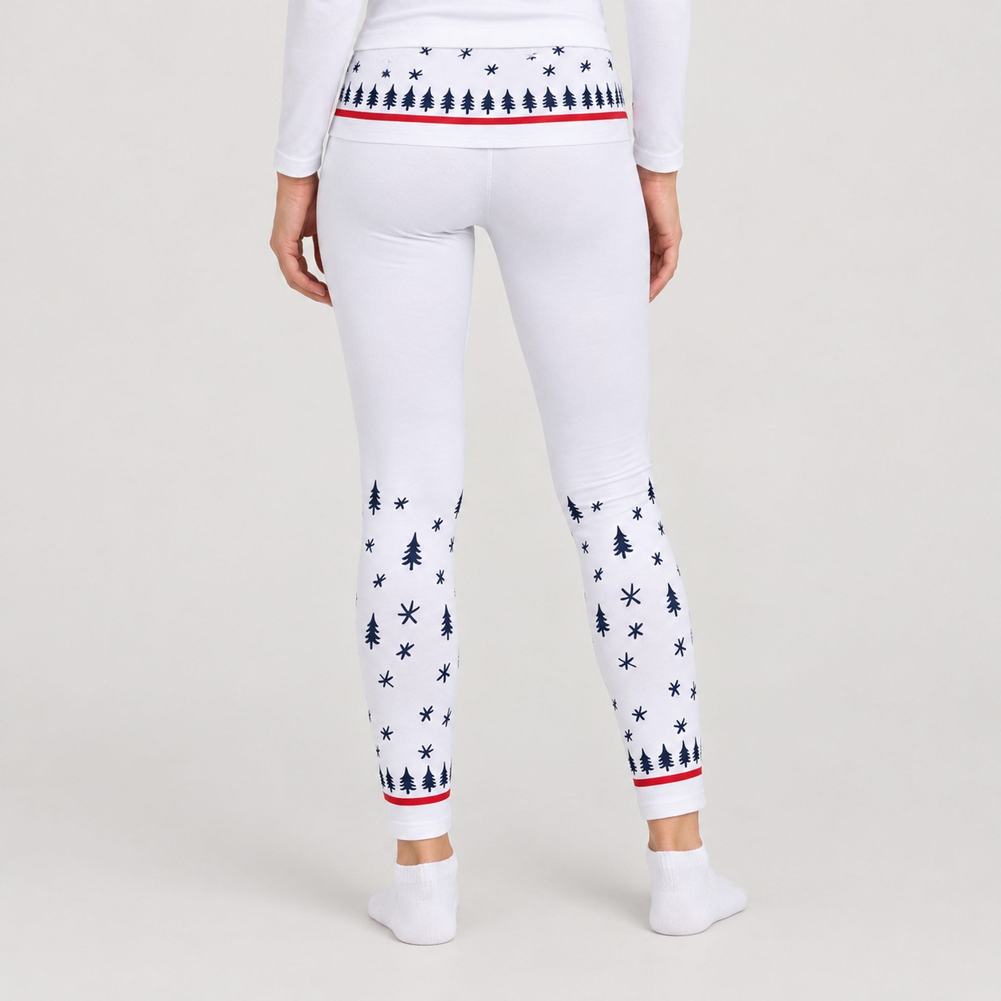 Winter Apres Leggings in White in White — 04 model back