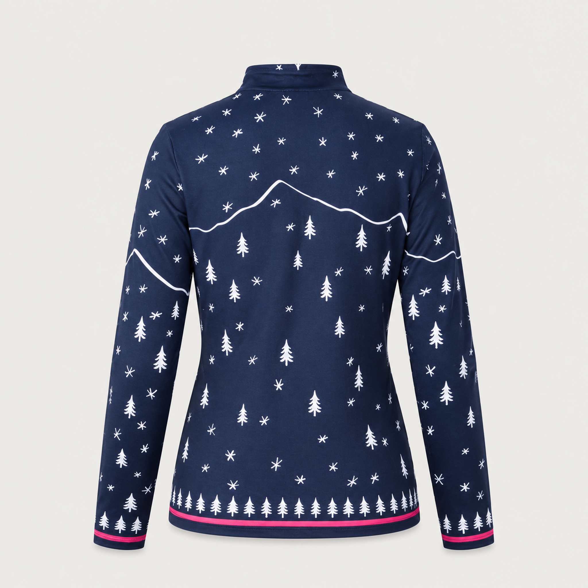 Winter Apres Quarter Zip in Navy in Navy — 02 back