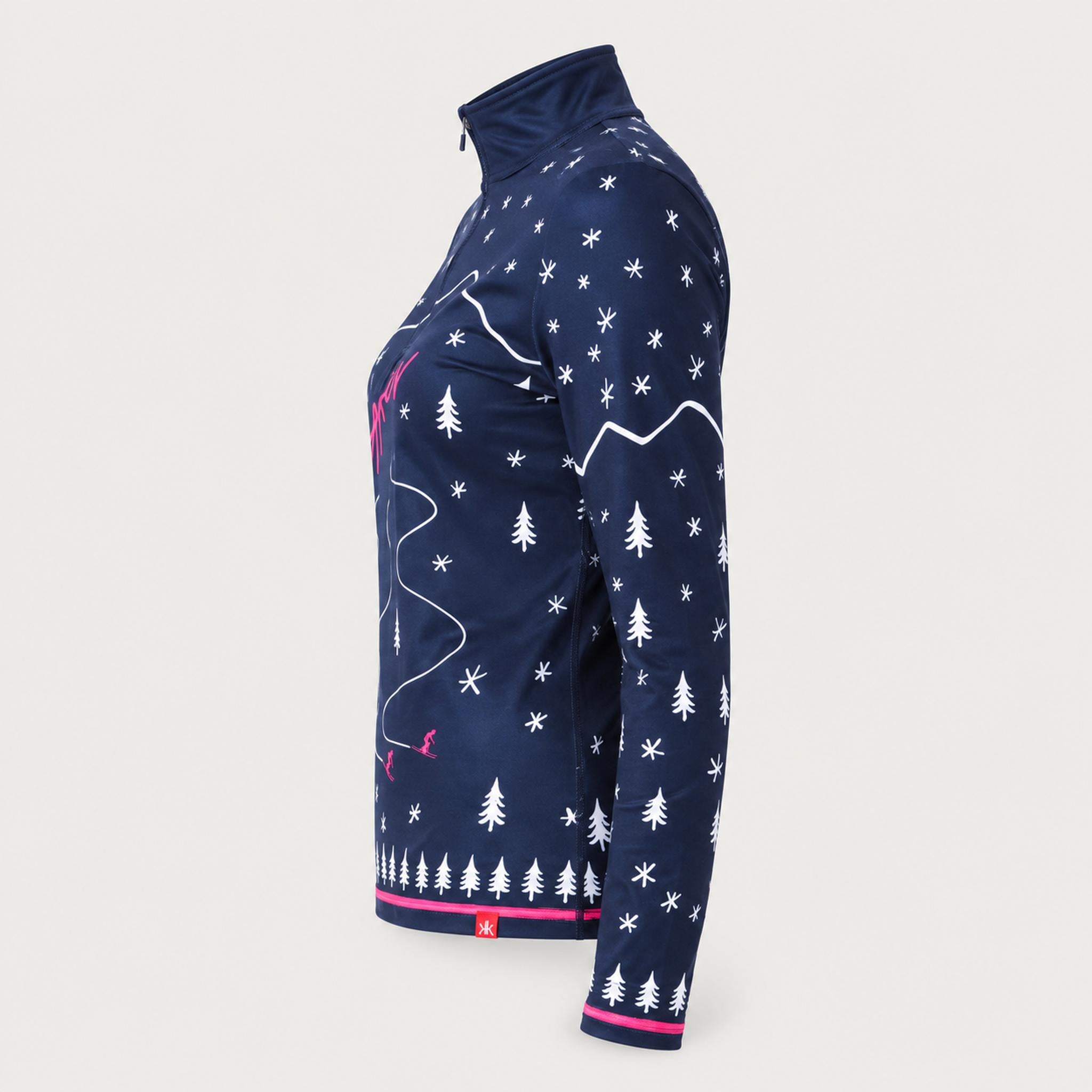 Winter Apres Quarter Zip in Navy in Navy — 06 side