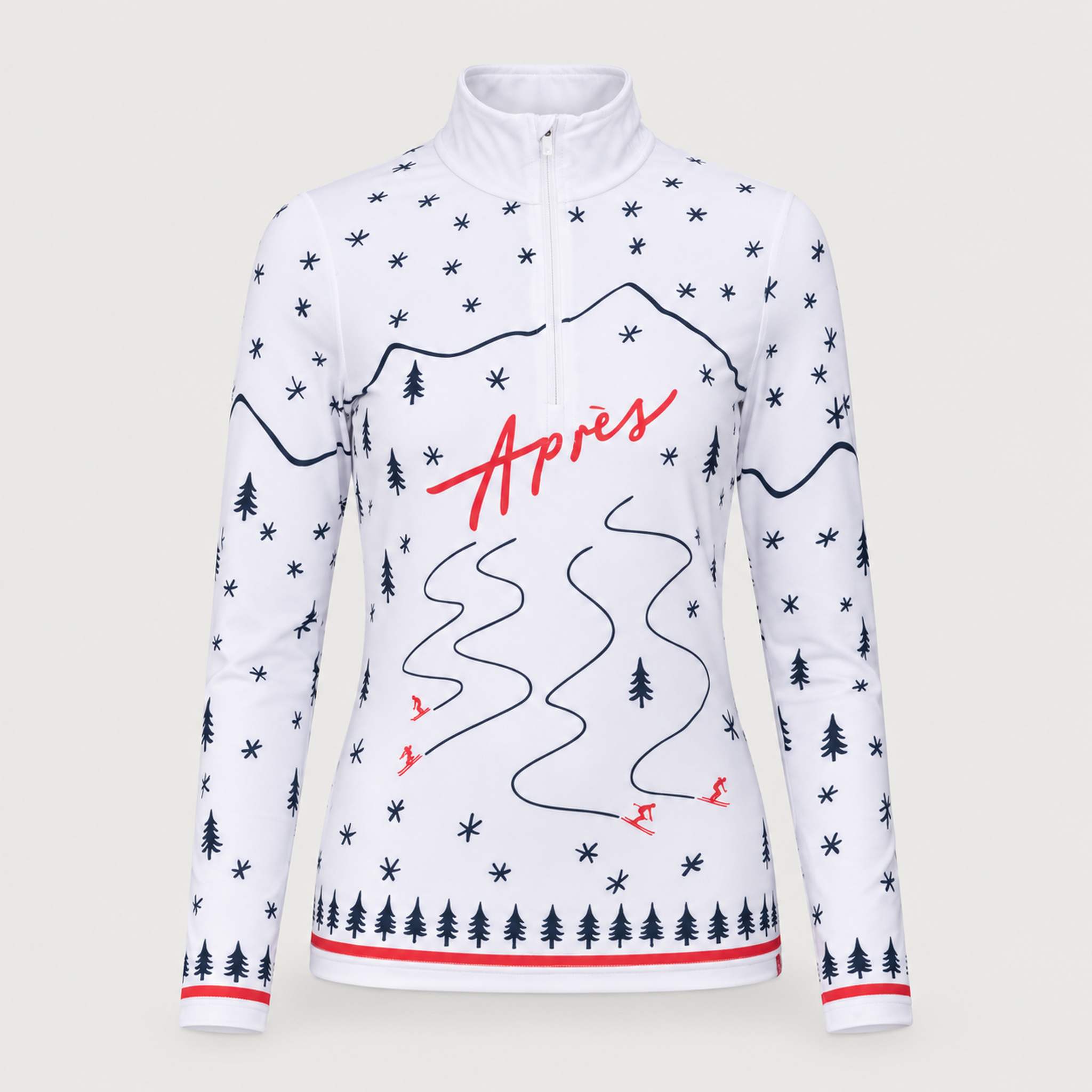 Winter Apres Quarter Zip in White in White — 01 front