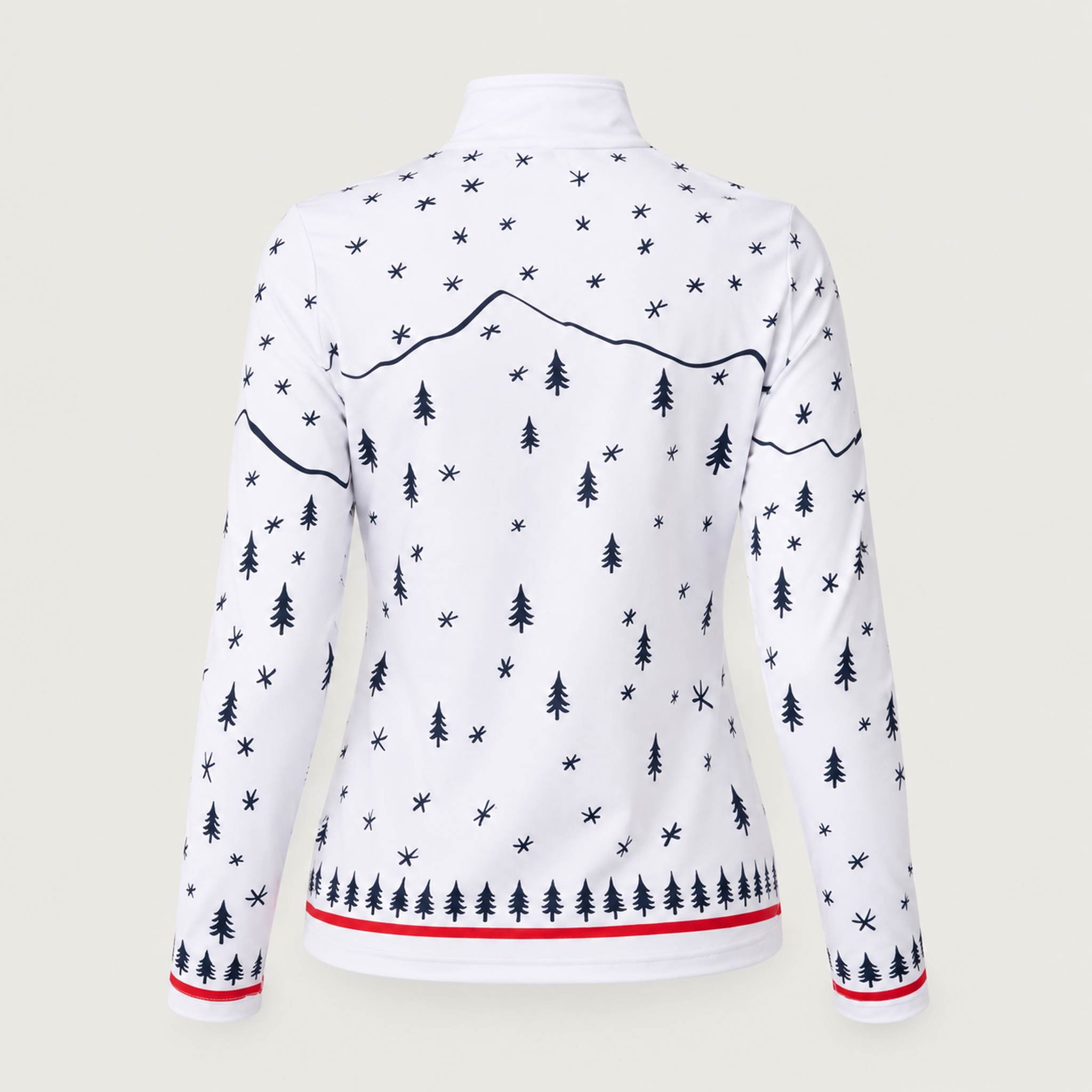 Winter Apres Quarter Zip in White in White — 02 back