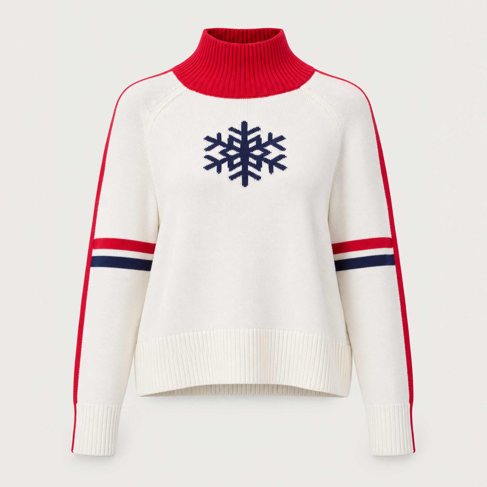 Krimson Klover Wren Snowflake Sweater in Snow Navy, front