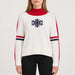 Krimson Klover Wren Snowflake Sweater in Snow Navy, model front