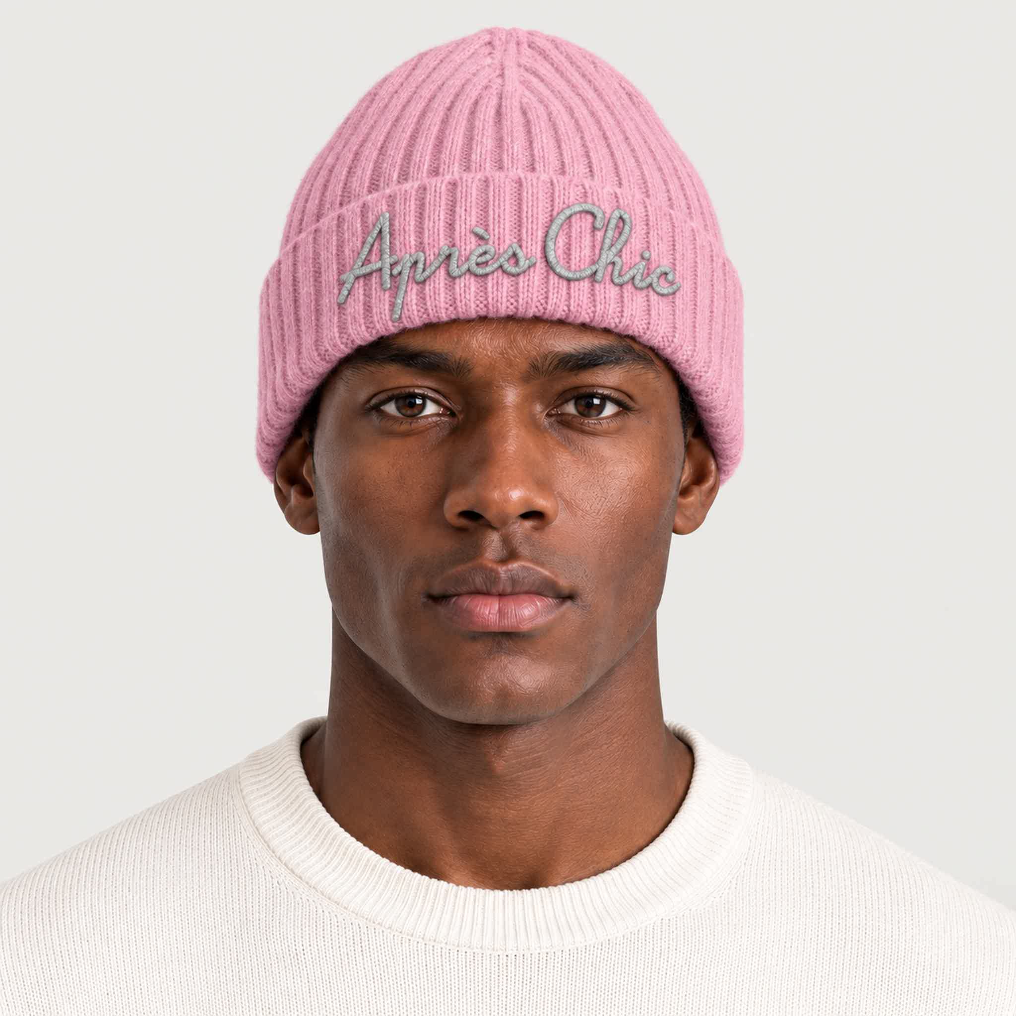 MC2 Saint Barth unisex apres chic beanie in pink - male front
