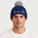MC2 Saint Barth unisex apres ski beanie in denim blue - male front