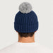 MC2 Saint Barth unisex apres ski beanie in denim blue - male back