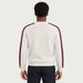 MC2 Saint Barth mens apres ski stripes sweater in white - model back