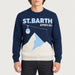 MC2 Saint Barth mens apres ski sweater in navy - model front