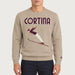 MC2 Saint Barth mens cortina ski jump sweater in natural - model front