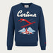 MC2 Saint Barth mens cortina ski jump sweater in navy - product front