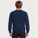 MC2 Saint Barth mens cortina ski jump sweater in navy - model back