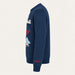 MC2 Saint Barth men's Cortina Ski Jump Sweater in Navy, side.