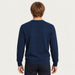 MC2 Saint Barth mens cortina skier sweater in navy - model back