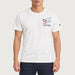 MC2 Saint Barth mens cortina skier t shirt in white - model front